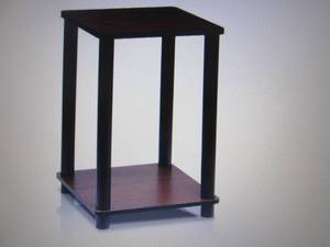 lot 440 image: Furinno Dark Cherry  End Table asse...