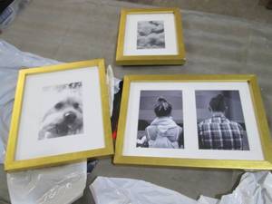 lot 444 image: 3- Gold Frames...