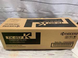 lot 81 image: New Kycocera TK-857K Black Toner Kit (Sold $85 on Ebay)