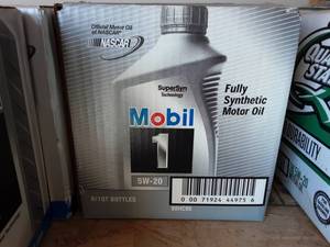 lot 8 image: 6 Qts. Mobil1 Full Synthetic 5W-20 Motor Oil