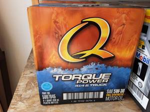 lot 10 image: 6 Qts. Torque Power Full Synthetic Oil 5W-30