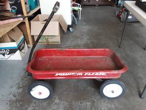 lot 31 image: Radio Flyer Wagon-Rough Roller-Planter