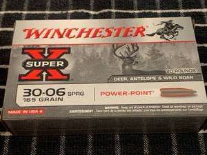 20 Rounds 30-06 Cartridges 165gr