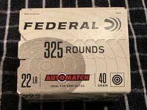 325 Rounds .22 Ammo Ammunition