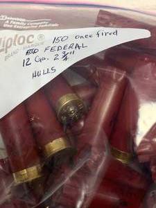 150ea 12 Gauge 2 34 Hulls (fired once)