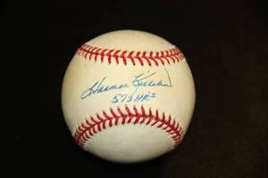 lot 1 image: Minnesota Twins Harmon Killebrew Autograph Baseball w Home Run Inscription JSA COA