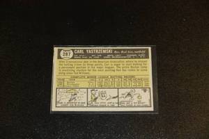 lot 14 image: 1961 Topps Carl Yastrzemski #287
