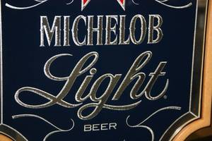 lot 51 image: Michelob Light Beer Mirrored Sign