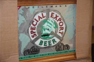 lot 53 image: Heilemans Special Export Beer Mirrored Sign