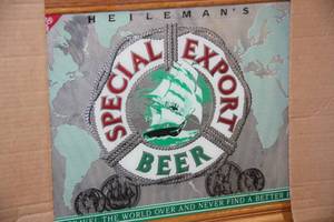 lot 54 image: Heilemans Special Export Beer Mirrored Sign