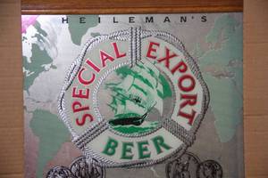 lot 55 image: Heilemans Special Export Beer Mirrored Sign