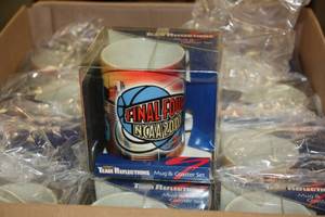 lot 61 image: Deadstock 2001 NCAA Basketball Final Four MugCoaster Reseller Lot  33 Items