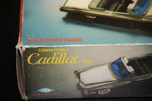 lot 71 image: Vintage 1963 Convertible Cadillac Solid State Radio w Box