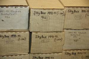 lot 77 image: 1990-91 Skybox Basketball Complete Set Lot  2 Sets Michael Jordan Shawn Kemp RC