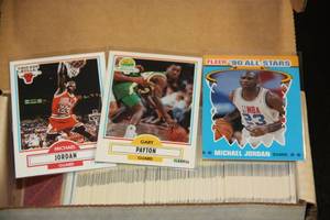 lot 81 image: 1990-91 Fleer Basketball Complete Set  Update Set  Michael Jordan & Gary Payton RC