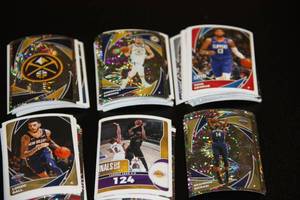 lot 88 image: 2020-21 NBA Panini Sticker Lot  210 Stickers
