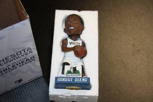 lot 98 image: 2015-16 Minnesota Timberwolves Gorgui dieng SGA Bobblehead wBox