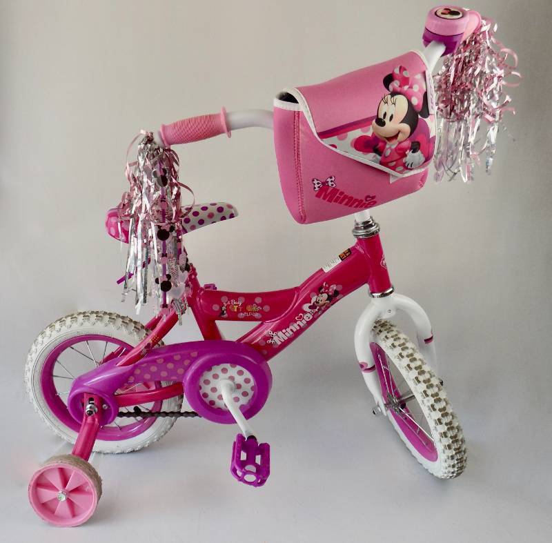 Minnie mouse bicycle online basket