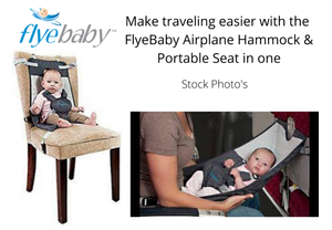 (4) Infant Essentials - Flyebaby Travel Air Plane Hammock & Portable Seat  puj flyte Baby Bath Aid  My Brest Friend Nursing  Boppy Pillow Pillow