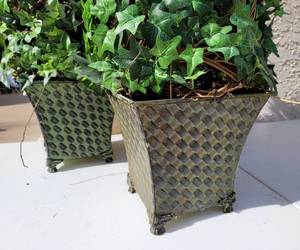 lot 50 image: Set of Faux Ivy Topiary