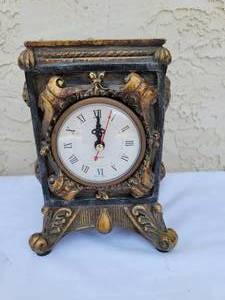 lot 82 image: Ornate Clock Vase and Unique Decorative Box