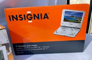 lot 10 image: Insignia 7 Portable DVD player, a Digital Photo Frame and a Mini Retro Radio (All NEW)