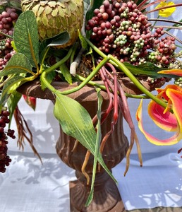 lot 24 image: Large Faux Floral Decor