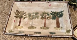 lot 96 image: Tropical Serving Pieces