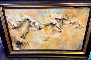lot 163 image: Galloping Horses Print