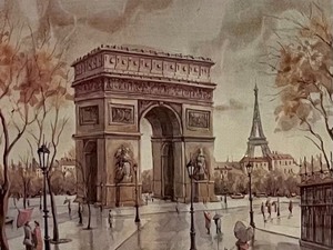 lot 191 image: Wood Framed Print