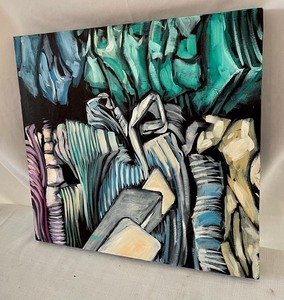 lot 210 image: Abstract Art on Canvas