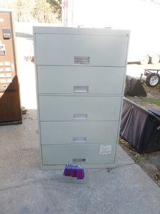 lot 9 image: Oxford lateral file cabinet. 64 x 36 x 18. Very clean. As shown.