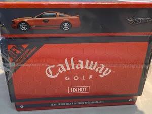 lot 40 image: Callaway HX Box of 12 Golf Balls and Hot Wheel Car (NEW)