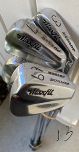 lot 13 image: Seven Dunlop Maxfli Irons