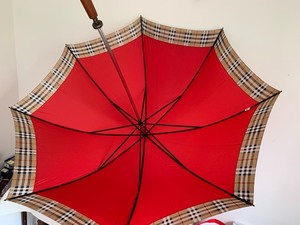 lot 143A image: Large Golf Burberry Umbrella