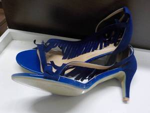 Midnight Velvet Cobalt Side Fringe ...