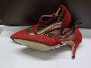 Midnight Velvet Red Slit Top T Stra...