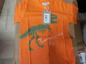 Tyrannosaurs Rex Orange T-shirt Coy...