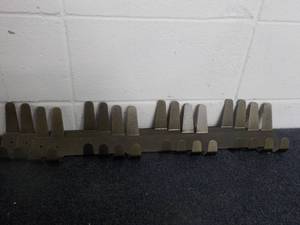 4 Hammered Steel Wall Hooks...