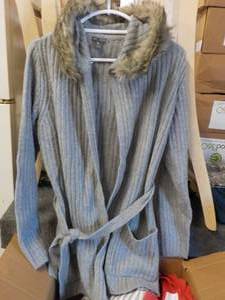 Eddie Bauer new fur lined hooded sw...