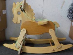 Handmade Wood Rocking Horse sealed ...