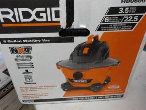 Rigid 6 Gallon 3.5 hp WetDry Vac...