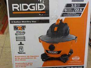 Rigid 6 Gallon 3.5 hp WetDry Vac, ...