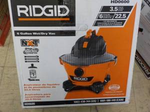 Rigid 6 Gallon 3.5 hp WetDry Vac, ...
