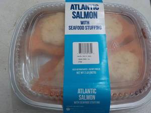 2 lb. Frozen pkg Atlantic Salmon wi...
