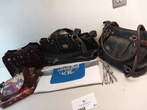 lot 251 image: 7 Assorted Vintage Purses-Andy Warhol Tote and More