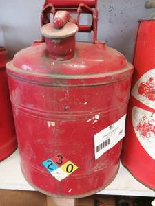 lot 280 image: Vintage Protectoseal 5 Gallon Oil Can