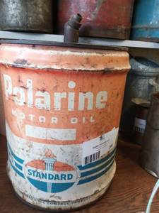 lot 288 image: Vintage Polarine 5 Gallon Oil Can