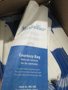 case of necessities bags ...