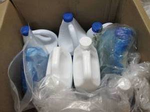 31 gallon bottles of bleach some h...